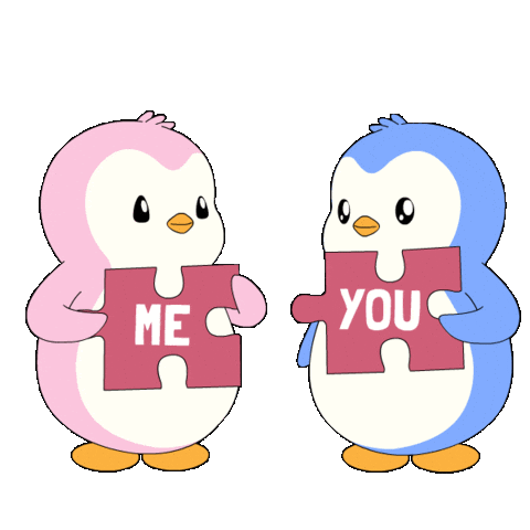 I Love You Heart Sticker by Pudgy Penguins