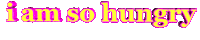 Reaction Hungry Sticker by GIPHY Text