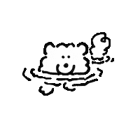 Dog Swimming Sticker