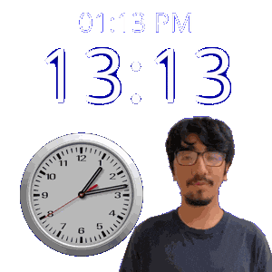 13 13 1 Pm Sticker