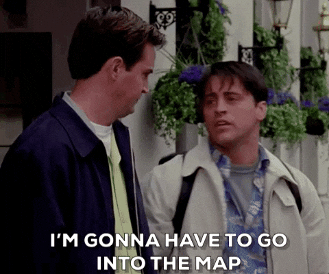 Stepping into the map Friends