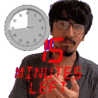 15 Minutes Sticker