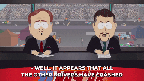 racing commenting GIF by South Park 