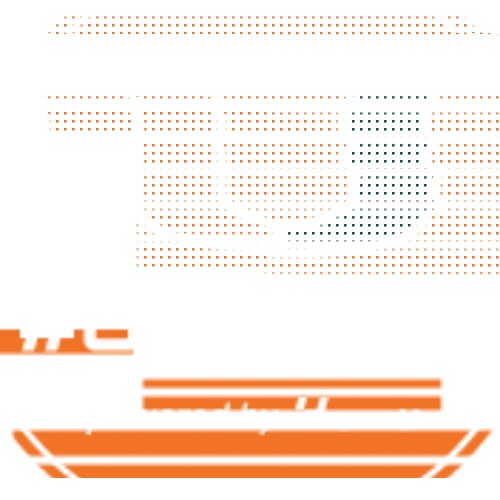 umcyber green orange miami cyber Sticker