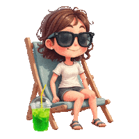 Summer Beach Sticker
