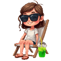 Summer Beach Sticker