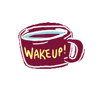 good morning cat Sticker by nullbody