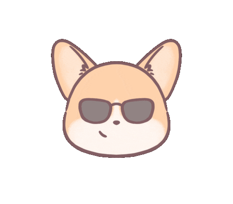 Welsh Corgi Sunglasses Sticker