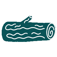 Log Firewood Sticker