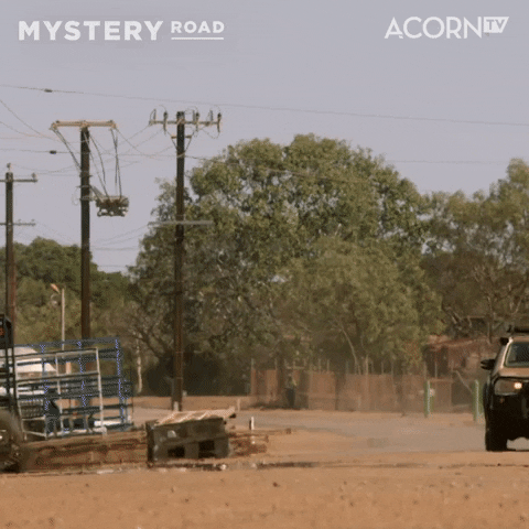 Mystery Road Running GIF by Acorn TV Latin America