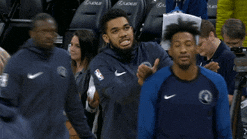 karl-anthony towns lol GIF by NBA