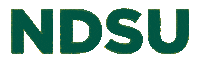 ndsu green yellow ndsu northdakota Sticker