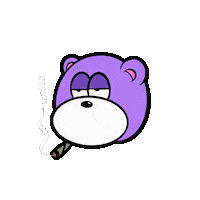 shino403 nft bear chill weed Sticker