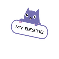 Best Friends Cat Sticker by Be You