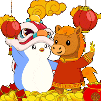 Chinese New Year Penguin Sticker by Pudgy Penguins