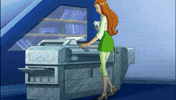 totallyspiesofficial work sam clumsy printer GIF