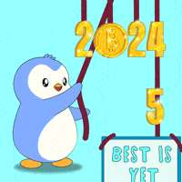 Happy New Year Crypto GIF by Pudgy Penguins