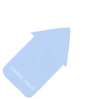 Click Blue Arrow Sticker by Hanse Haus