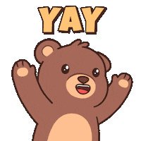Happy Lets Go Sticker by BEARISH