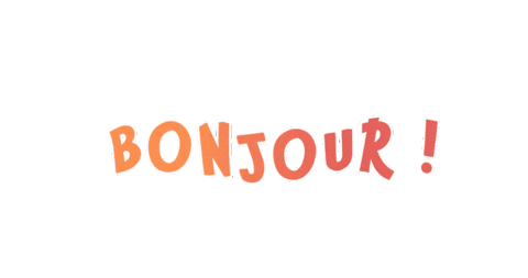 eleven_ideas giphyupload french bonjour french word Sticker