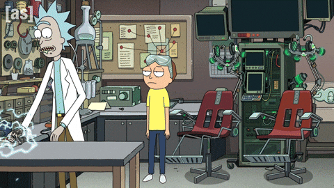 Shocked Rick And Morty GIF by Adult Swim