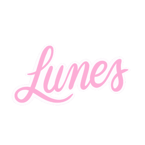 Monday Lettering Sticker by Wondertrazo
