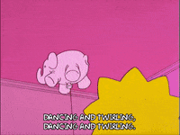 floating bart simpson GIF