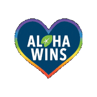 asbhawaii rainbow pride aloha asbhawaii Sticker