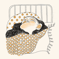 Sad Sleep GIF by Mary Delioussina