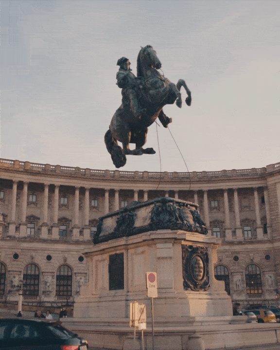 Horse Flying GIF by ViennaTouristboard