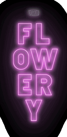 theflowery giphyupload neon sign flowery the flowery GIF