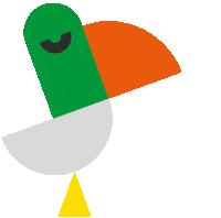 Bird Blocks Sticker