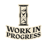 Working Work In Progress Sticker by Seek Graphics