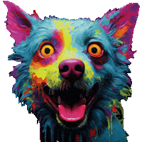 Puppy Colors Sticker by HUisHU