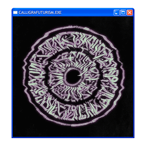 Pokras Calligrafuturism Sticker by POST-WEB