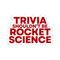 notrocketsciencetrivia science not trivia rocketscience Sticker