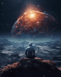 DreamImaginations space ai galaxy artwork GIF