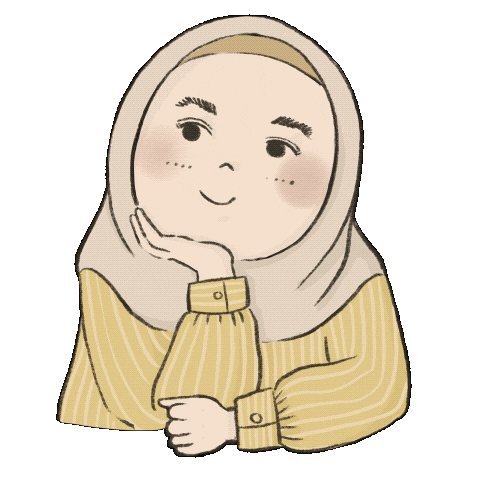 Hijab Wondering Sticker