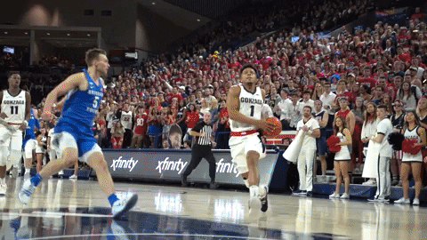 GonzagaBulldogs giphyupload celebration basketball dunk GIF