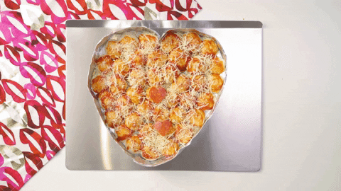 valentine's day i love pizza GIF by evite