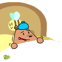 Bed Crying Sticker
