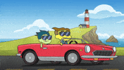 Driving Road Trip GIF by Disney Channel