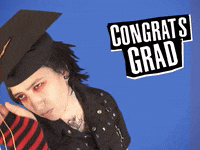 Graduation Day Metal GIF by GIPHY Studios 2022