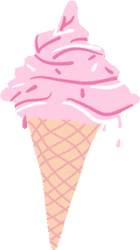 paperfest fun summer ice cream strawberry Sticker