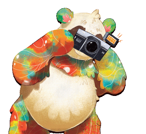 Panda Newbook Sticker by PandaDemick