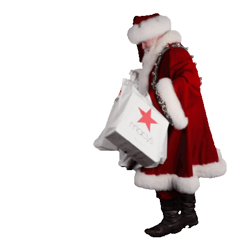 Christmas Santa Sticker by Macy's