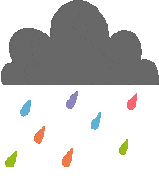 Raining Mental Health Sticker