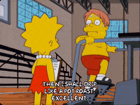 exercising lisa simpson GIF