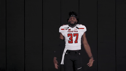 Texas Tech Red Raiders Football Reaction Pack GIF by Texas Tech Football
