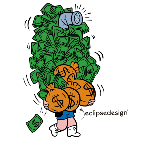 Money Sticker by EclipseDesignCo